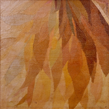 Autumn Leaves, Painting by Jeff Mistri, Oil on Board, 16 X 16 inches